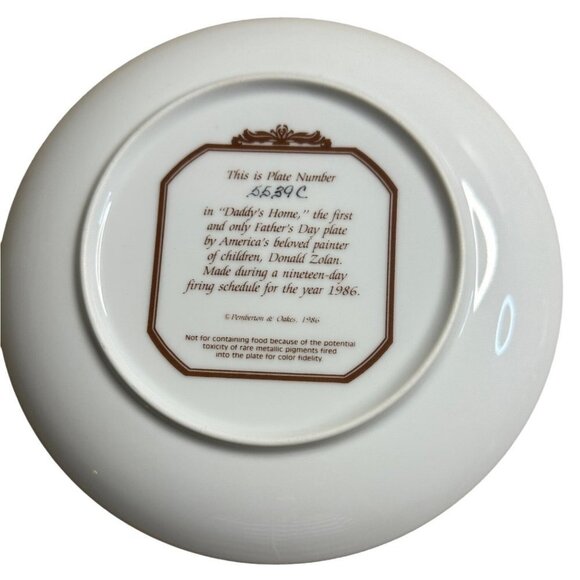 Daddy's Home First Only Father's Day Plates 5539C New  Sku 2570 - Picture 4 of 9